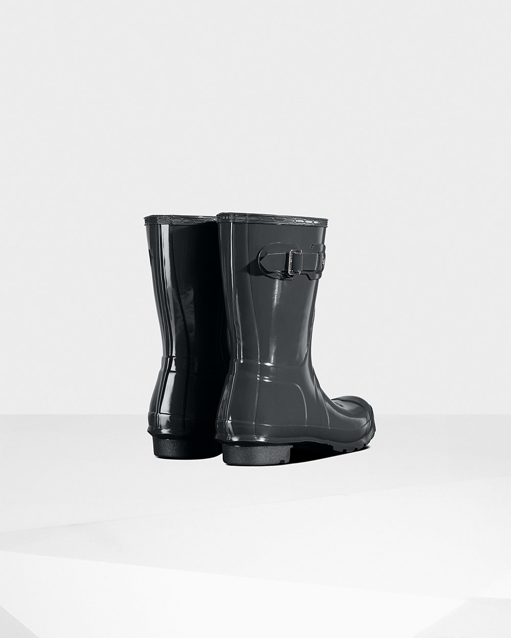 Botas De Cortas Hunter Mujer Verde Oscuro Original Gloss 721364-TOB